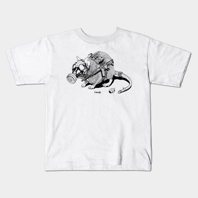 Rat Soldier Kids T-Shirt by EmptyIs